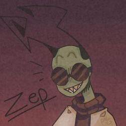 An Invader Zim oc, Zep. drew on ibspaint